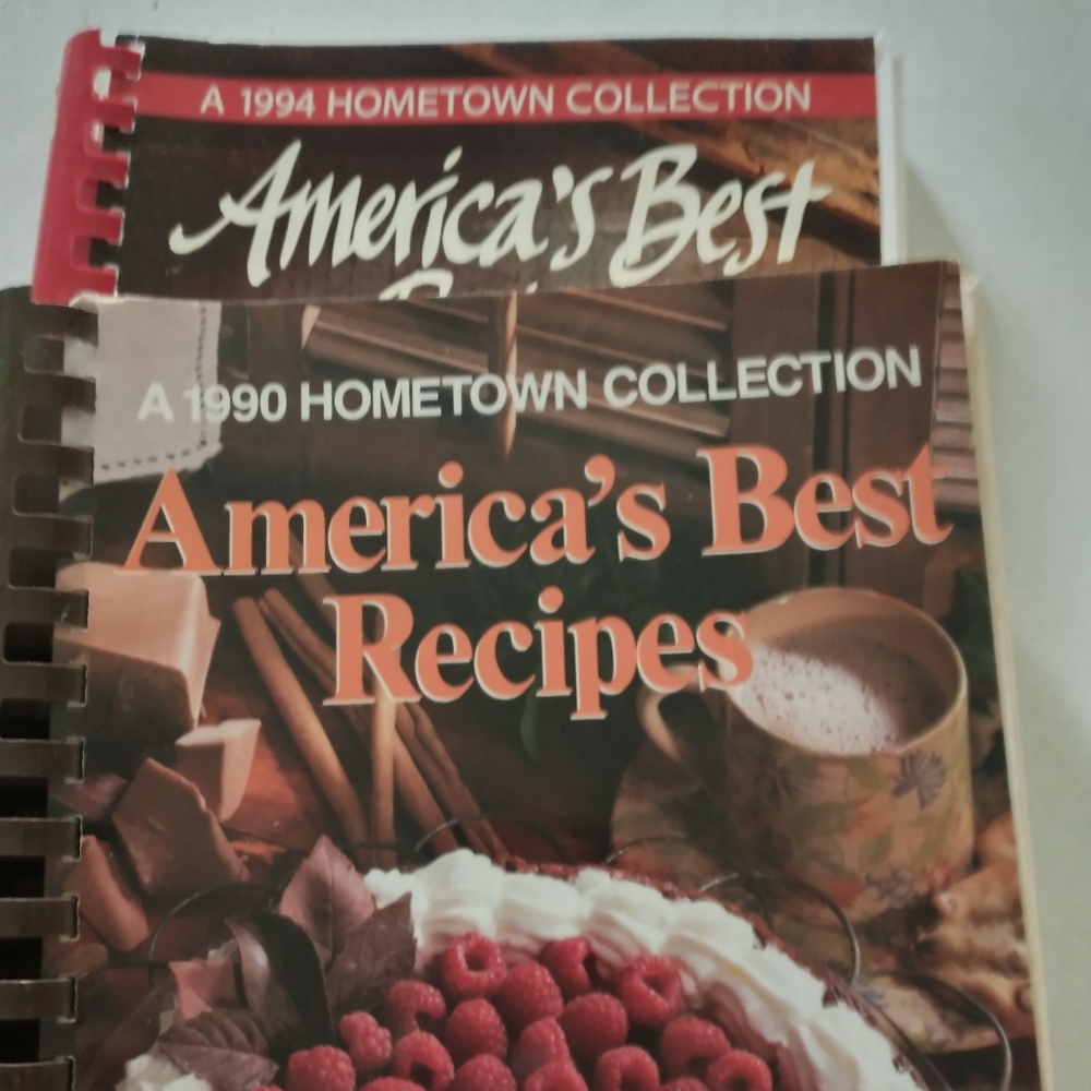 Set of two vintage cookbooks America's best recipes